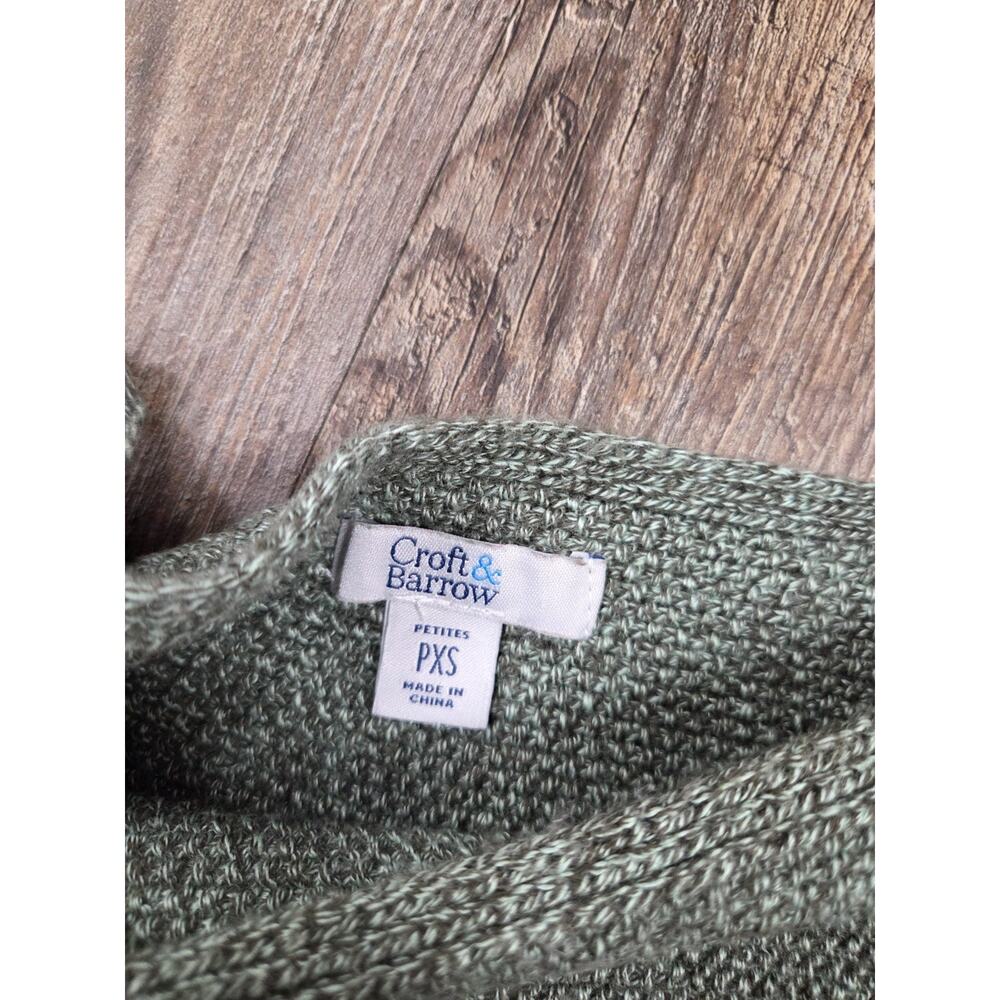 Croft & Barrow Women's Sweaters in Green and Gray - Picture 6 of 7